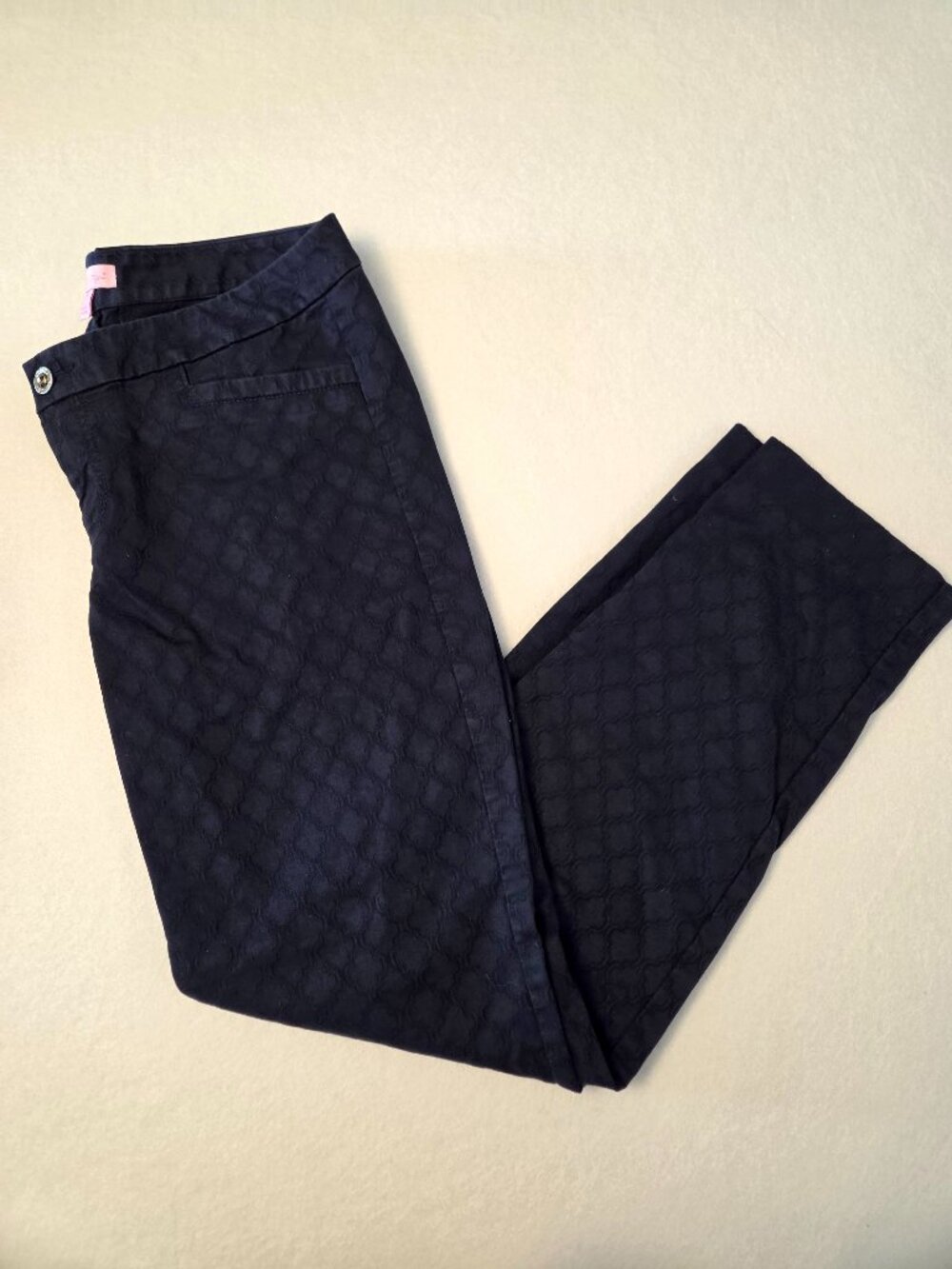 Lilly Pulitzer Women's Kelly Skinny Ankle Pants Midnight Navy Size 8